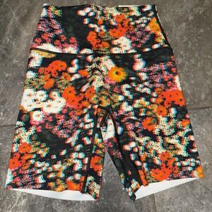 Aerie Offline Hi-Rise Goals Blurred Floral Bike Shorts Size Small‎ NWT